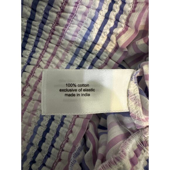 Lane Bryant Surplice Neck Cross Over Top Smocked Elastic Waist Lightweight Sz 22 - Picture 14 of 15